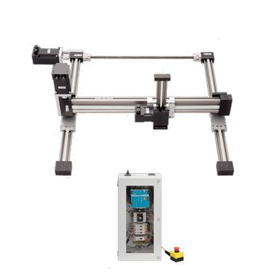 Room Linear Robot - Stepper Motors with Encoder, Working Space 400x400x150 mm